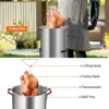 Turkey Fryer Cooker Set and 10 QT Kit, Aluminum Turkey Deep Fryer and Propane Burner Kit, 50,000 BTU Propane Deep Fryers Stove Burner Stan - 4 of 4