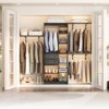 Aheaplus 96'' W Closet Organizer with 13 Shelves, DIY Closet System with Drawers and Hanging Rods - 3 of 4