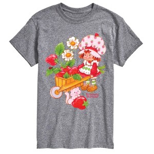 Men's - Strawberry Shortcake - Wheelbarrow And Custard Short Sleeve Graphic T-Shirt - 1 of 4
