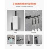 VEVOR Paper Towel Holder Under Cabinet, High-Quality Stainless Steel Paper Towel Holder, Self Adhesive or Drilling Paper Towel Holder, Black - 3 of 4