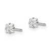 Chisel Stainless Steel Polished 3mm Square Cubic Zirconia Stud Earrings - 4 of 4