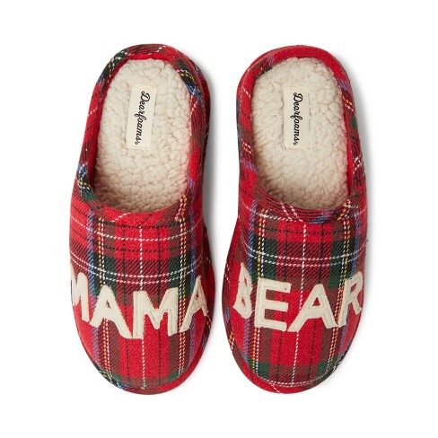 Baby bear 2024 plaid slippers