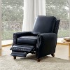Theresa Transitional Style Upholstery Genuine Leather Recliner with Nailhead Trim for Living Room and Bedroom| ART OF LIVING DESIGNS - 3 of 4