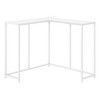 Monarch Specialties Accent Table Console Entryway Narrow Corner Living Room Bedroom White Laminate White Metal Contemporary Modern - 4 of 4