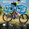 Unique Bargains Foot Peg Footrests Fit 9/16 Inch Axles Durable Rear Bicycle Pedal Nylon Metal Yellow 1 Pair - 2 of 4