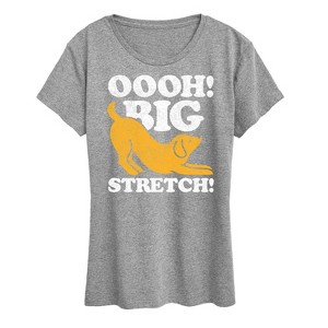 Women's - Instant Message - Dog Oooh Big Stretch Short Sleeve Graphic T-Shirt - 1 of 4