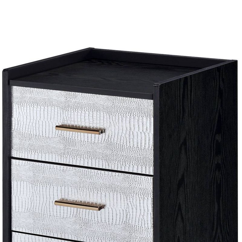 Myles 17&#34; Armoires Black/Silver and Gold - Acme Furniture, 5 of 11