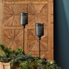 Black Punched Metal Candle Holder Garden Stake (Set of 4) - 4 of 4