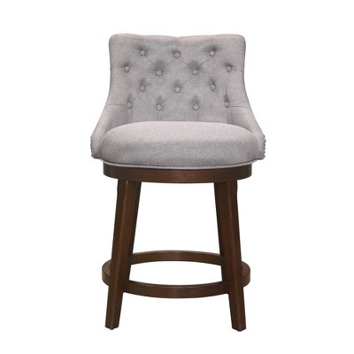 Halbrooke Wood Swivel Counter Height Barstool - Chocolate - Hillsdale Furniture