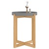 vidaXL Coffee Table Gray 16.1 in.x16.1 in.x19.1 in. Engineered Wood&Solid Wood Pine - 3 of 4