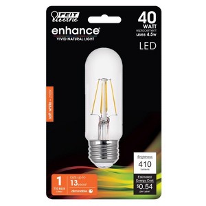 Feit Electric T10 E26 (Medium) Filament LED Bulb Warm White 40 Watt Equivalence 1 pk - 1 of 1