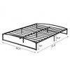 10 Inches High Metal Platform Bed Frame, Metal Slat Support, No Box Spring Needed - 2 of 4