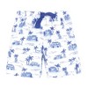 Hudson Baby Infant Boy Shorts Bottoms 4-Pack, Blue Tropical Scene - 3 of 4