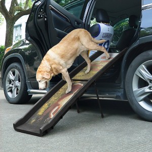 Sandinrayli Folding Pet Ramp for Large Small Dogs, Dog Ramp for Cars - 1 of 4
