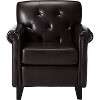 Mid-Century Club Chair Armchair with Leather for living room-Christopher Knight Home - 4 of 4