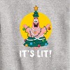 Boys' - SpongeBob SquarePants - Patrick It's Lit Graphic Long Sleeve Fleece Sweatshirt - 2 of 4
