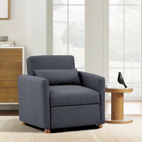 Serta Arden Convertible Chair Navy Woven : Target