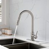 Munora Single Handle High Arc Pull Out Kitchen Faucet with Pull Down Sprayer, Stainless Steel - 2 of 4