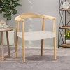 Palmyra Mid Century Modern Chair White - Christopher Knight Home: Wool & Cotton Blend, No Assembly Required - 2 of 4