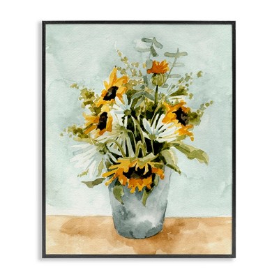 Stupell Industries Sunflower Blossom Watercolor Detail, 24" x 30"