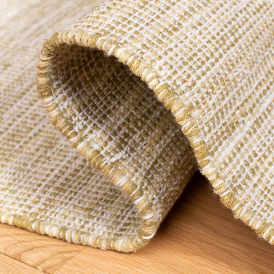 Montauk Beige Hand Woven Cotton Area Rug 5' x 8'