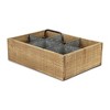 Cheung's Paolo Wood & Metal 6 Slot Caddy - Brown - 2 of 4