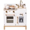 Robotime Dollhouses Pretend Play Kitchen Wooden Toy Set for 3 To Up Kids with Ice Make Oven, White, 22.4"*11.4"*24.4" - 4 of 4