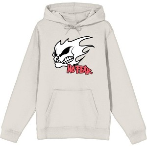 No Fear Fire Skull Logo Adult Long Sleeve Hoodie - 1 of 3