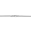 Black Bow Jewelry 1.65mm, 14k White Gold, Solid Spiga Chain Anklet - 3 of 4