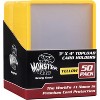 Monster Top Loaders for Trading Cards - 50, 3x4" Clear Hard Plastic Protector w Yellow Border- Compatible w Yugioh, Sports & More - 2 of 4