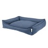 Arlee Home & Pet Cresent Lounger Orthopedic Eco-Friendly Memory Foam Dog Bolster Bed - Blue - L - 3 of 4