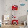 YONWAY 5-in-1 Kids Basketball Hoop,5 Level Adjustable Height Basketball Goal with Soccer,Ring Toss & Throw Ball Game for Boys Girls 3-6 Years, Red - 2 of 4