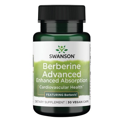 Swanson Berberine Advanced Enhanced Absorption - Featuring Berbevis 550 mg 30 Veg Caps.