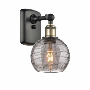 Athens Deco Swirl - 1 Light Wall Sconce In Industrial Style-11 Inches Tall and 6 Inches Wide - 1 of 1
