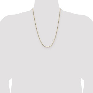 Chisel Stainless Steel Polished Yellow IP-plated 1.5mm 24" Rope Chain Necklace - 1 of 4