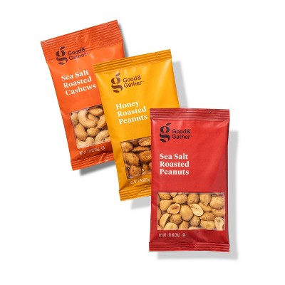 Peanuts and Cashews Variety Pack - 24ct - Good &#38; Gather&#8482;