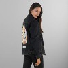 Members Only Women's Looney Tunes Denim Trucker Oversized Jacket - 2 of 3
