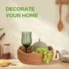 Aoibox Rattan Bread Baskets Set of 3, Round Woven Serving Basket Bowls, Natural Wicker Storage Basket for Kitchen Counter Organizing,Decorative Basket - 4 of 4