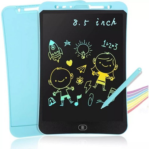 Kids Toy Lcd Writing Pad Electronic Small Blackboard 8.5 Inch With Pen Gift Sketch  Pad Erase Portable Drawing Pad Blue