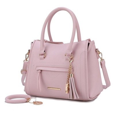 MKF Collection Valeria Vegan Leather Women's Satchel Bag with Keyring by Mia K