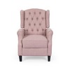 Push Back Recliner Chair with Wingback Design and Button Tufted Diamond Stitch - 2 of 4