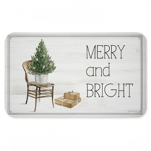 Stupell Industries Winter In Aspen Merry & Bright Printed Anti-Fatigue Floor Mat, design by Danielle Murray, 30"x18" - 1 of 4