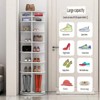 Rotating Shoe Rack Tower, 360° Round Rotating Storage Tower, White Spinning Shoe Rack Tower Shoe Storage - 2 of 4