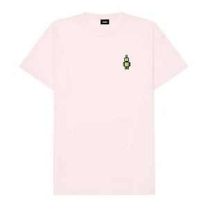 Dalix Robot (Glow in the Dark) Embroidered Relaxed Heavy Soft Cotton T Shirt Mens - 1 of 4