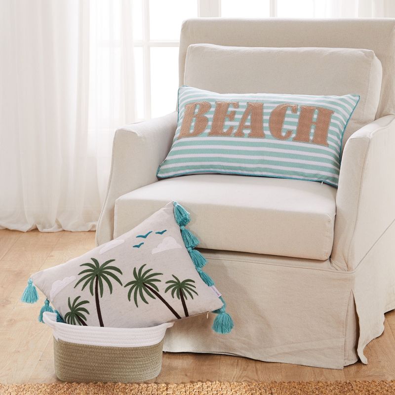 Ocean Springs - Beach Stripe Decorative Pillow - Levtex Home, 2 of 4