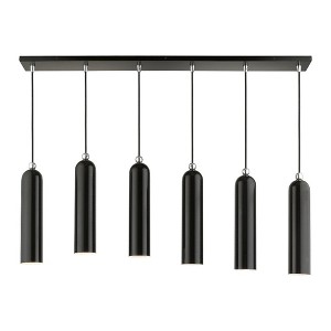 Livex Lighting Ardmore 6 - Light Island Pendant Light in  Shiny Black - 1 of 2