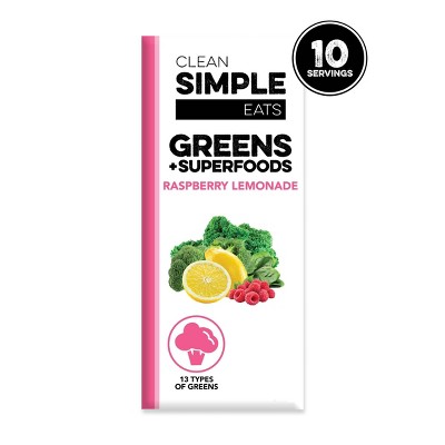 Clean Simple Eats Greens Powder Raspberry Lemonade