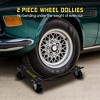 TROPOW Car Dolly, Wheel Dolly Set of 2 - 5000LBS Capacity w/3.6" Steel Wheels, Heavy Duty Vehicle Moving Dollies - 2 of 4