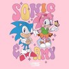 Girl's Sonic the Hedgehog Cute Couple T-Shirt - 2 of 4