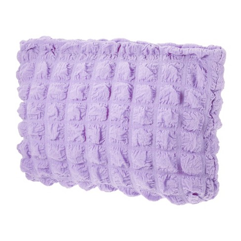 Purple Checkered Make Up Bag